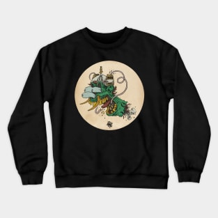 3 Eyes, 2 Beers Remix Crewneck Sweatshirt